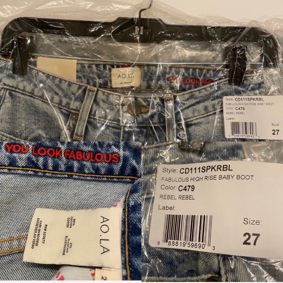 🌟Alice & Olivia 🌟Fabulous High Rise Boot Cut Jean 27 - Picture 13 of 14